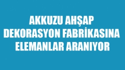 Akkuzu Ahşap Dekorasyon Fabrikasına Elemanlar Aranıyor