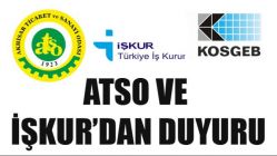 Atso Ve İşkur’dan Duyuru