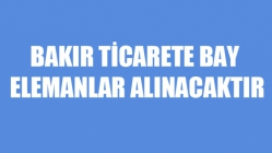 Bakır Ticarete Bay Elemanlar Alınacaktır