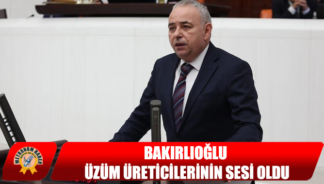 Bakırlıoğlu Üzüm Üreticilerinin Sesi Oldu