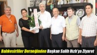 Balıkesirliler Derneğinden Başkan Salih Hızlı’ya Ziyaret