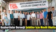 Bayburtlular Derneği Şehitler İçin Mevlit Okuttu
