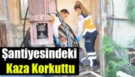 Belediye Şantiyesindeki Kaza Korkuttu