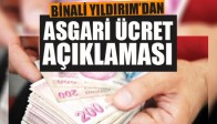 Binali Yıldırım'dan Asgari Ücret Açıklaması