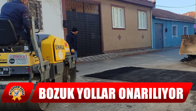 Bozuk Yollar Onarılıyor