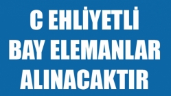 C Ehliyete Sahip Bay Elemanlar Alınacaktır