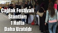 Çağlak Festivali Stantları 1 Hafta Daha Uzatıldı