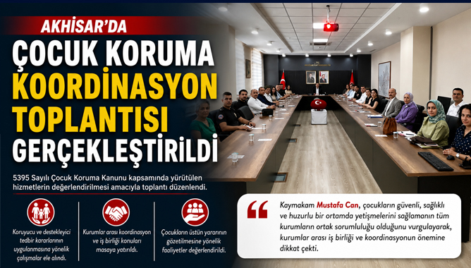 Çocuk Koruma Koordinasyon Toplantısı Gerçekleştirildi