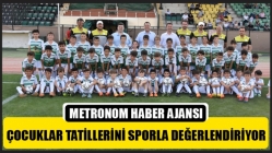 Çocuklar tatillerini sporla değerlendiriyor