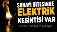 Cuma Günü Sanayi Sitesinde Elektrik Kesintisi Var!