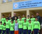 Dayıoğlu Kasabından 75.Yıl Aysun Karalar İlköğretim Okuluna Forma Desteği