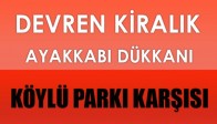 Devren Kiralık Ayakkabı Dükkanı;