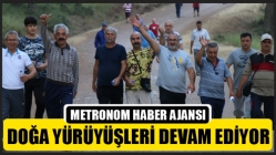 Doğa yürüyüşleri devam ediyor