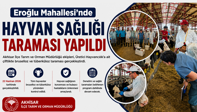 Eroğlu Mahallesi’nde Hayvan Sağlığı Taraması Yapıldı