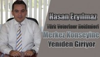 Eryılmaz Türk Veteriner Hekimleri Merkez Konseyine Yeniden Giriyor