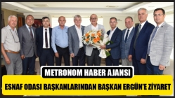 Esnaf Odası Başkanlarından Başkan Ergün'e Ziyaret