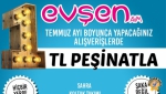 Evşen AVM'de 1TL Peşinatla Taksit Başladı