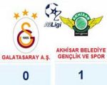 Galatasaray;0 – Akhisarspor;1