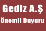 Gediz A.Ş Akhisar ilçe işletme müdürlüğünden Önemli Duyuru