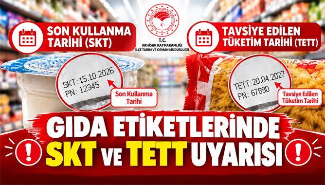 Gıda Etiketlerinde SKT ve TETT Uyarısı