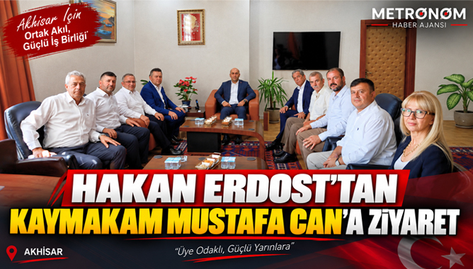 Hakan Erdost’tan Kaymakam Mustafa Can’a Ziyaret
