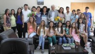 Halk Oyunları Ekibinden Salih Hızlı'ya Makamında Ziyaret