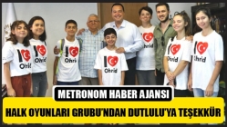 Halk Oyunları Grubu’ndan Dutlulu’ya Teşekkür