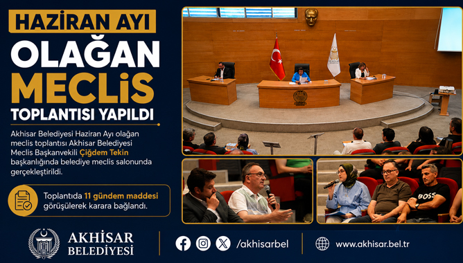 Haziran Ayı Olağan Meclis Toplantısı Yapıldı