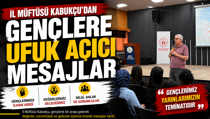 İl Müftüsü Kabukçu’dan Gençlere Ufuk Açıcı Mesajlar