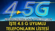 İşte 4.5G Uyumlu Akıllı Telefonların Listesi