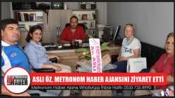 İYİ Parti Milletvekili adayı Aslı Öz, Metronom Haber Ajansını ziyaret etti