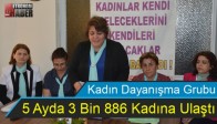 Kadın Dayanışma Grubu 5 Ayda 3 Bin 886 Kadına Ulaştı