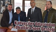Kahveciler Odası’ndan Okullara Spor Desteği