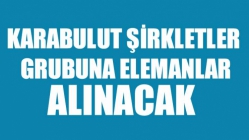 Karabulut Şirkletler Grubuna Elemanlar Alınacak