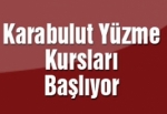Karabulut Yüzme kursları başlıyor