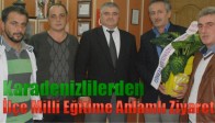Karadenizlilerden, İlçe Milli Eğitime Anlamlı Ziyaret