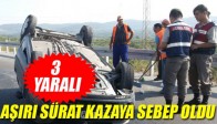 Kaygan Yolda Kaza 3 Yaralı