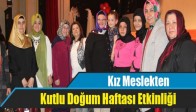 Kız Meslekten Kutlu Doğum Haftası Etkinliği
