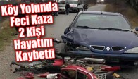 Köy Yolunda Feci Kaza: 2 Kişi Hayatını Kaybetti