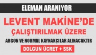 Levent Makine Eleman İlanı