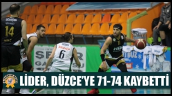 Lider, Düzce’ye 71-74 kaybetti