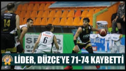 Lider, Düzce’ye 71-74 kaybetti