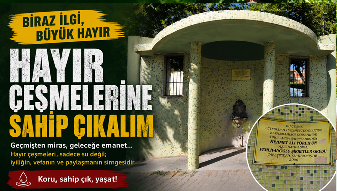 Lütfen Biraz İlgi. Hayır Çeşmelerine Sahip Çıkalım