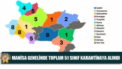 Manisa genelinde toplam 51 sınıf karantinaya alındı