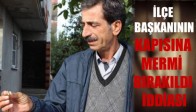 Manisa İlçe Başkanının Kapısına Mermi Bırakıldı İddası