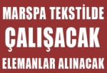 Marspa Tekstil’de çalışacak Makinacı Elemanlar Alınacaktır