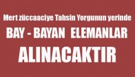 Mert züccaaciye, Bay Bayan Elemanlar Alınacaktır