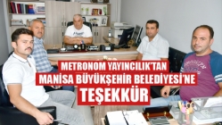 Metronom Yayıncılık'tan Manisa Büyükşehir Belediyesi’ne Teşekkür
