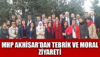 MHP AKHİSAR’DAN, TEBRİK VE MORAL ZİYARETİ