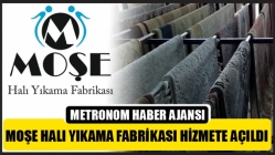 Moşe halı yıkama fabrikası hizmete açıldı